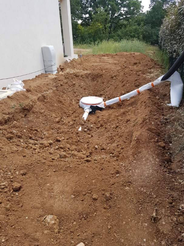 Bassin de rétention des eaux pluviales dans le Golfe de St Tropez 83