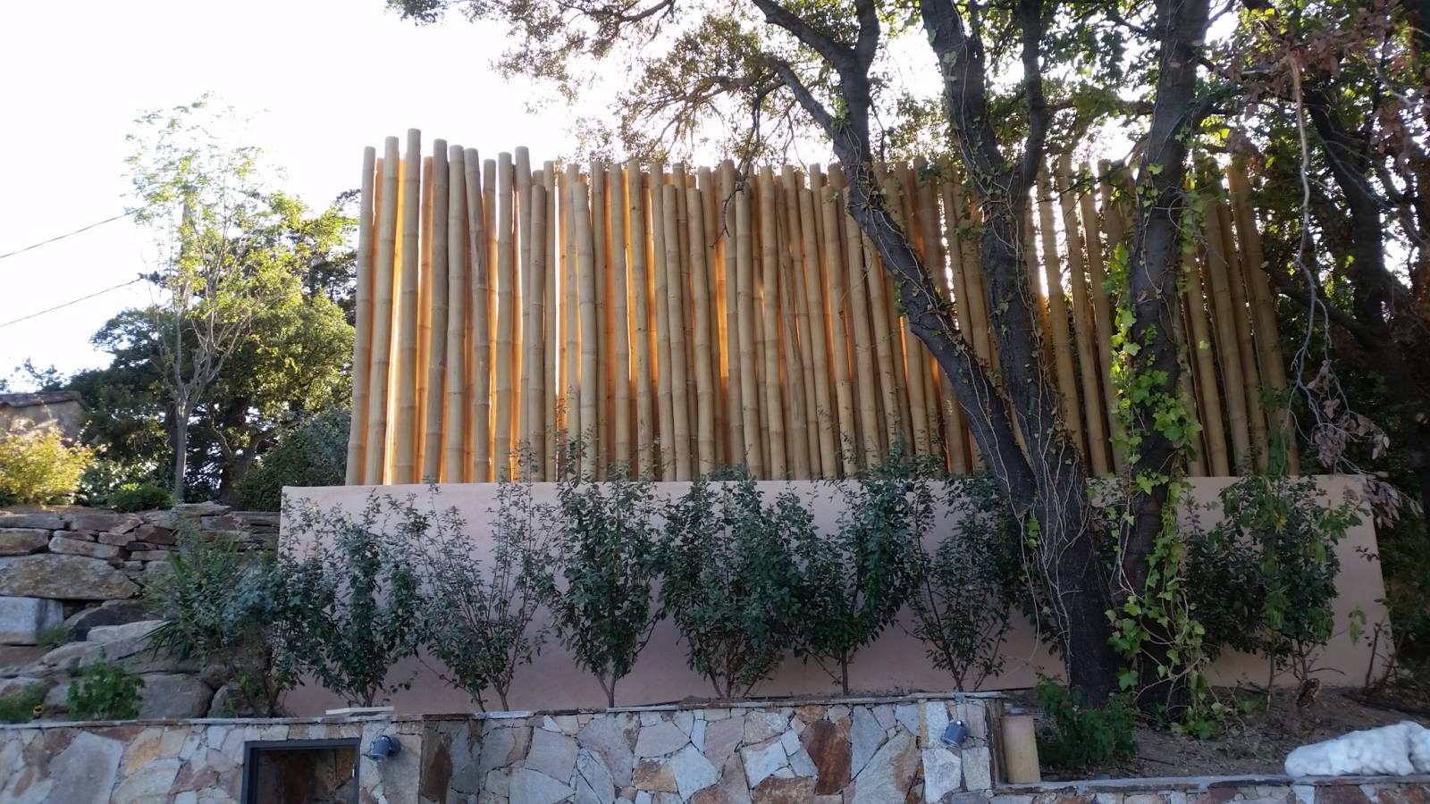Ecran en bambous à Beauvallon sur Grimaud